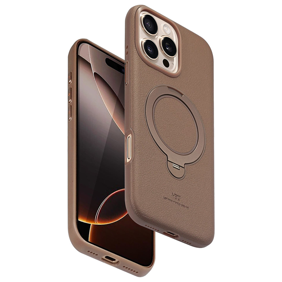 HDD Apple iPhone 16 Pro Vapor Deri Magsafe Standlı Kılıf